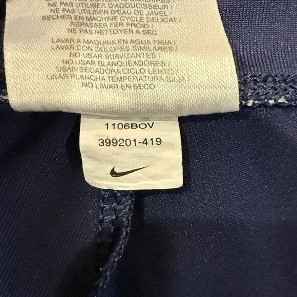 Nike Dri Fit Compression Activewear Shorts Women’s Size Large Navy Blue Running - Picture 5 of 6